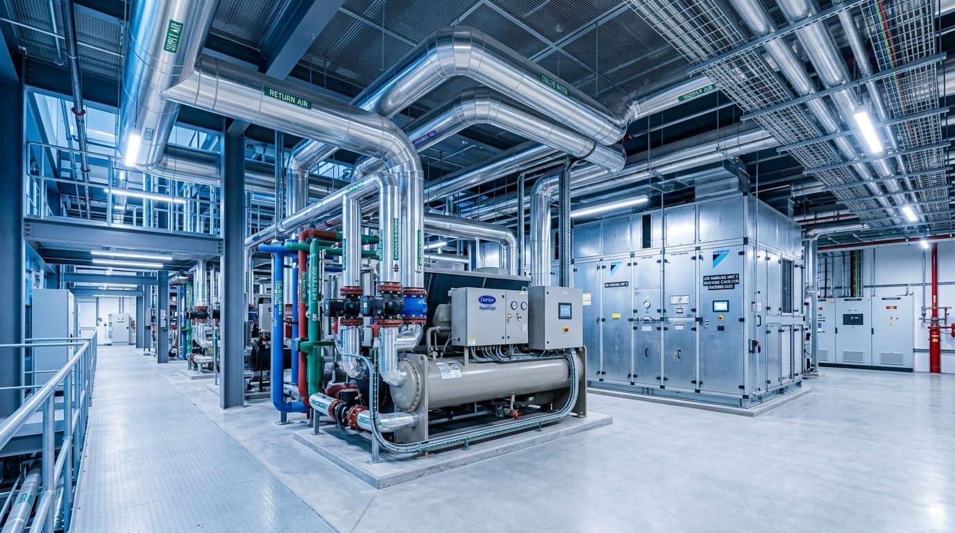 Commercial Centralized HVAC Plant and Engineered Ductwork